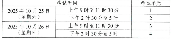 2025年10月湖南省常德市自考考試安排
